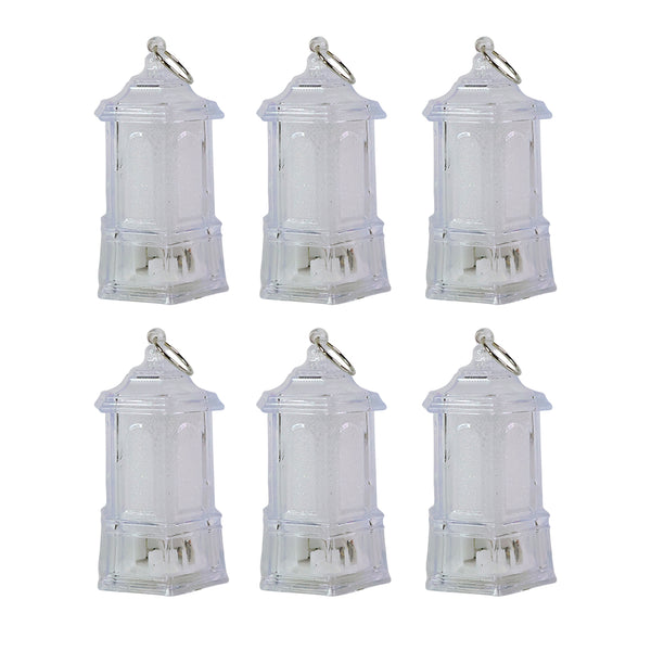 Led Hanging Lantern Style Decorative Flameless Candles (6 Pc)