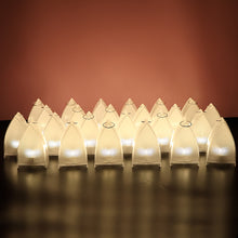 Transparent Decorative Led Candle Lights (24 Pc)